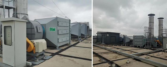 先导智能生产车间废气处理